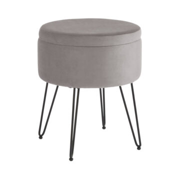 Avery Velvet Storage Stool