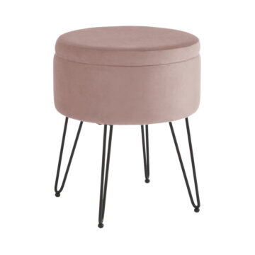 Avery Velvet Storage Stool