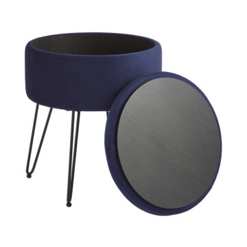 Avery Velvet Storage Stool