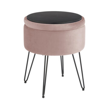 Avery Velvet Storage Stool