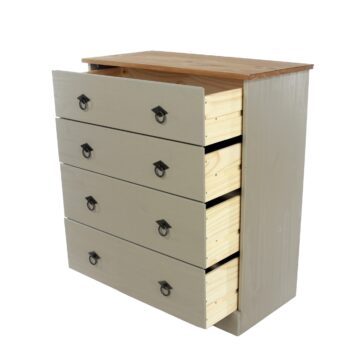 Azusa Grey 4 Drawer Chest