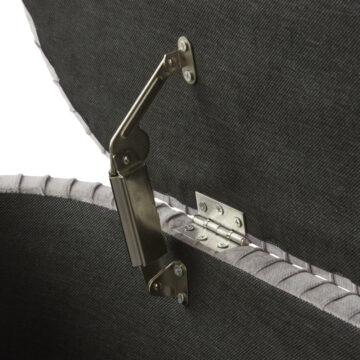 Cairo Grey Storage Ottoman