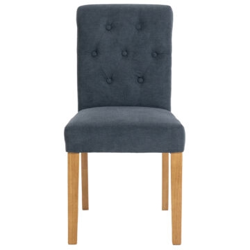 Dining Chair Collection Fabric Button-backed Chair in Slate