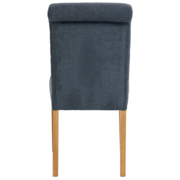 Dining Chair Collection Fabric Button-backed Chair | Slate | Assembled