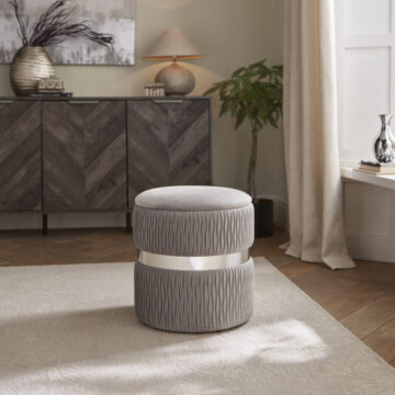Eden Velvet Storage Stool