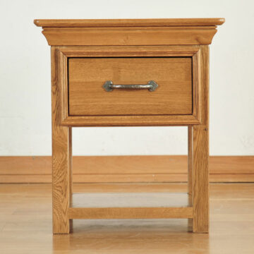 Parisian Oak 1 Drawer Lamp Table | Assembled