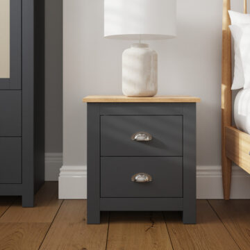 Lancaster 2 Drawer Bedside