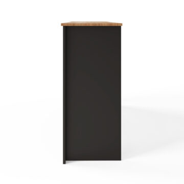 Lancaster Black 3 Over 4 Chest of Drawers