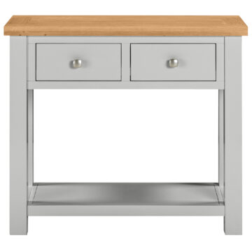 Wynyard Grey 2 Drawer Large Console Table