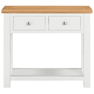 Wynyard White 2 Drawer Large Console Table