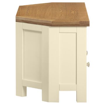 Wynyard Ivory 2 Drawer Corner TV Unit 105cm | Assembled | Clearance