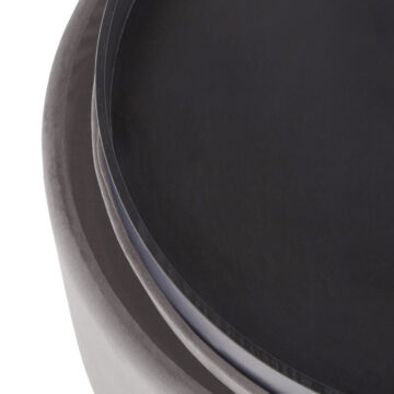 Leylani Grey Tray Table Velvet Stool
