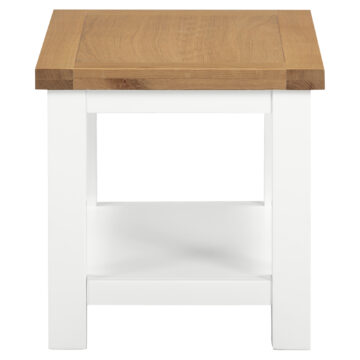 Wynyard White Small Coffee Table With Shelf
