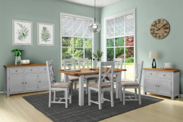 Wynyard Grey Small Extending Dining Table | 120-153cm