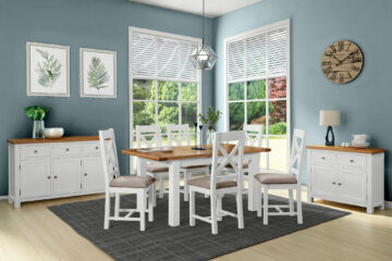 Wynyard White Small Extending Dining Table | 120 – 153cm
