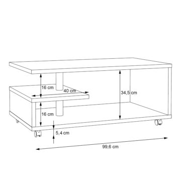 Studio Coffee Table | Sonoma Oak Finish