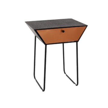 Studio Lounge Apollo metal 1 drawer bedside cabinet