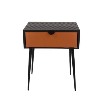 Studio Lounge Jupiter metal 1 drawer bedside cabinet