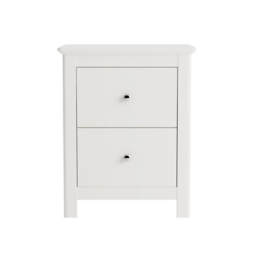 Westerlea White 2 drawer bedside cabinet