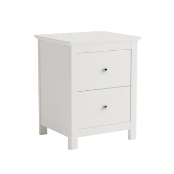 Westerlea White 2 drawer bedside cabinet