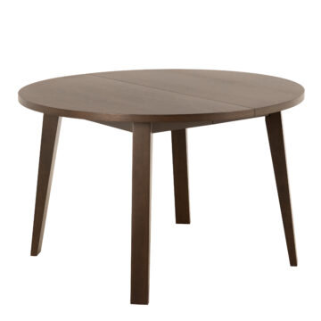 Whistler Round Extendable Dining Table in Smoked Oak 120/220 x 120 x 75cm