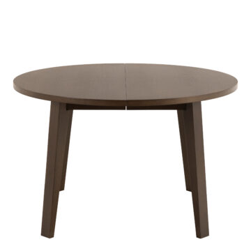 Whistler Round Extendable Dining Table in Smoked Oak 120/220 x 120 x 75cm