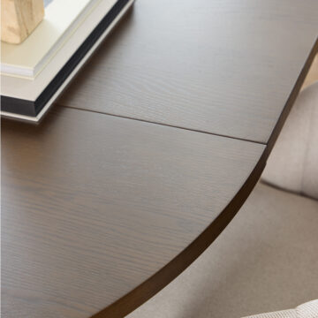 Whistler Round Extendable Dining Table in Smoked Oak 120/220 x 120 x 75cm