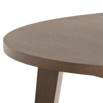 Whistler Round Extendable Dining Table in Smoked Oak 120/220 x 120 x 75cm