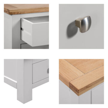 Wynyard Grey 2 Drawer Coffee Table