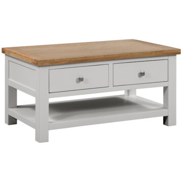 Wynyard Grey Coffee Table With 2 Drawers