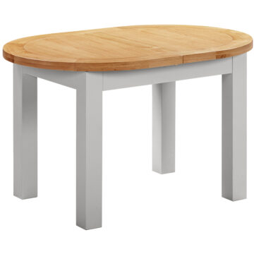 Wynyard Grey D-End Extending Dining Table