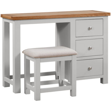 Wynyard Grey Dressing Table with Stool