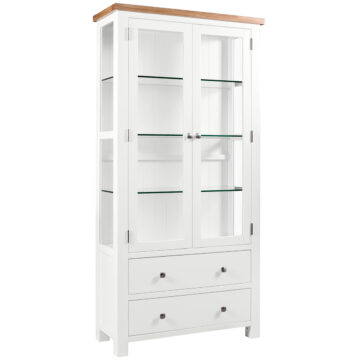 Wynyard White Glass Display Cabinet