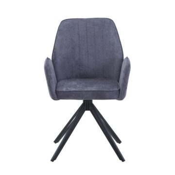 grey fabric with black metal legs (pair)