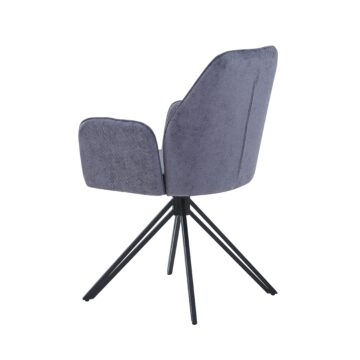grey fabric with black metal legs (pair)