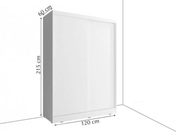 Durango 120cm Sliding Door Wardrobe | Shetland Oak
