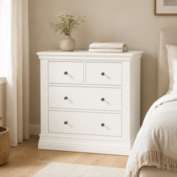 Riverton White Chest 2 Over 2