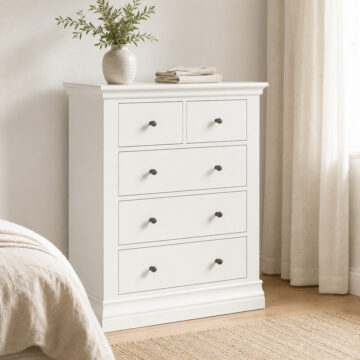 Riverton White Chest 2 Over 3