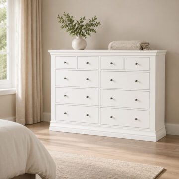 Riverton White Chest 4 Over 6