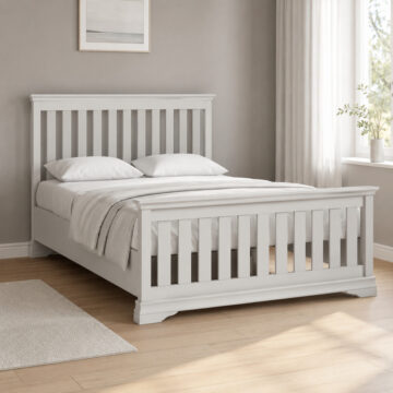 Riverton Grey Slatted 5' High Foot End