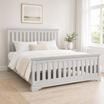 Riverton Grey 6' High Foot End Super King Size Bed