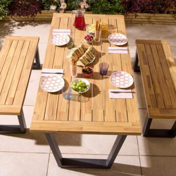 Alfresco Stockholm 4 Seat Dining Set