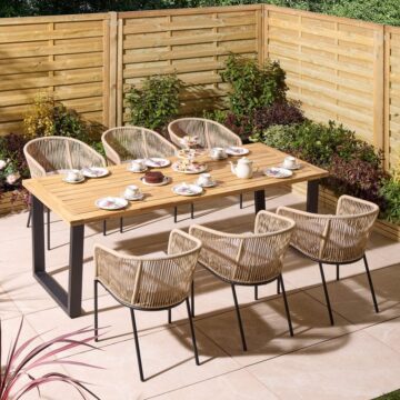 Oakworld Alfresco Oslo 6 Seat Dining Set - 210cm Table
