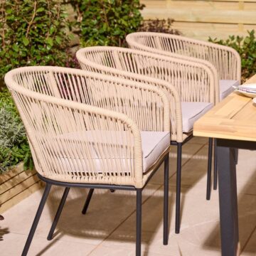Alfresco Oslo 6 Seat Dining Set – 210cm Table