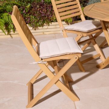 Alfresco Ashdown Folding 8 Seat Oval Dining Set with Cushions