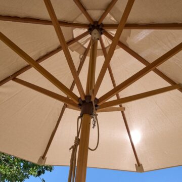 Oakworld Alfresco Ashdown Wooden Parasol – 2.2m