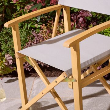 Alfresco Ascot Folding Director’s Chair – Slate Grey