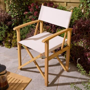Oakworld Alfresco Ascot Folding Director's Chair - Natural