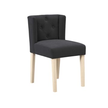 Shay Anthracite Winged Dining Chair