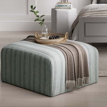 Ryder Thick Stripe Pouffe